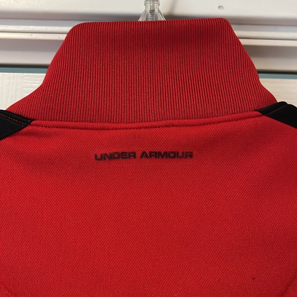Youth Under Amour red zip up jacket Sz large - Picture 7 of 7